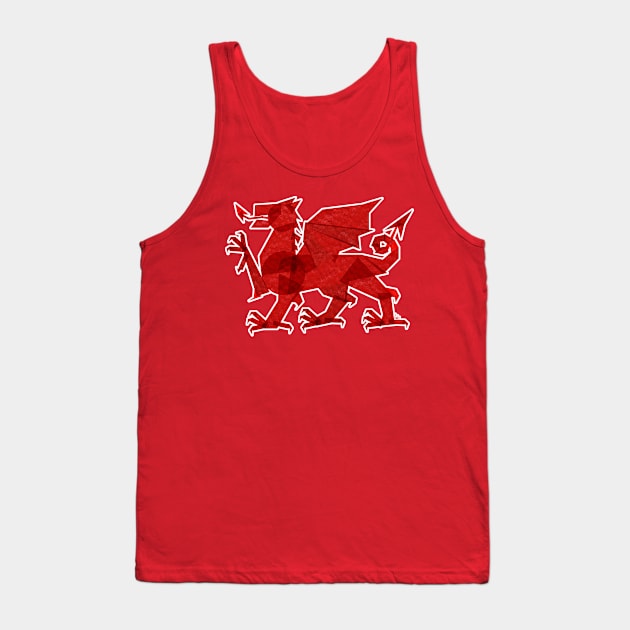 Red Dragon Tank Top by fimbis